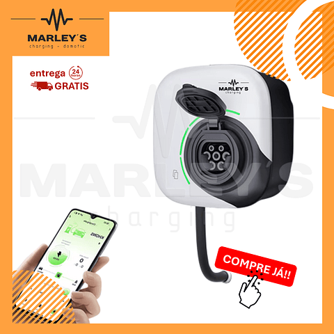 Wallbox Carregador Parede - 22kw - 32A - APP e Cartões - SEM CABO