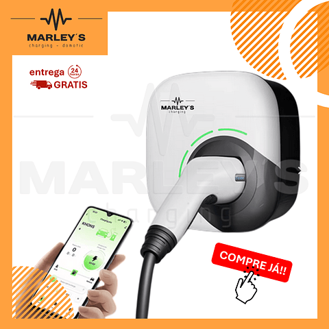 Carregador carros elétricos híbridos - 7 KW - 32A - APP WI-FI e Cartões