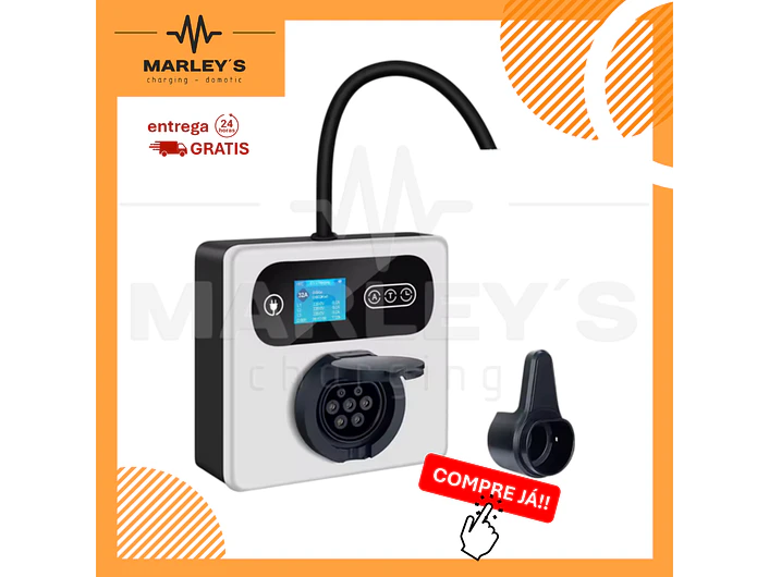 Wallbox 11 kW | 16A | Sem Cabo | App | RFID | Ecrã LCD 1