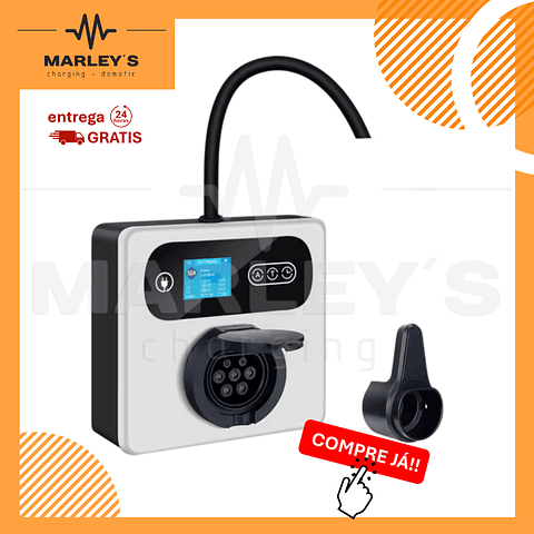 Wallbox Carregador Parede - 22 KW - 32A - App e Cartões - SEM CABO