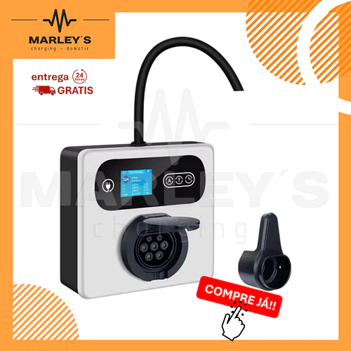 Wallbox 22 kW | 32A | Sem Cabo | App | RFID | Ecrã LCD