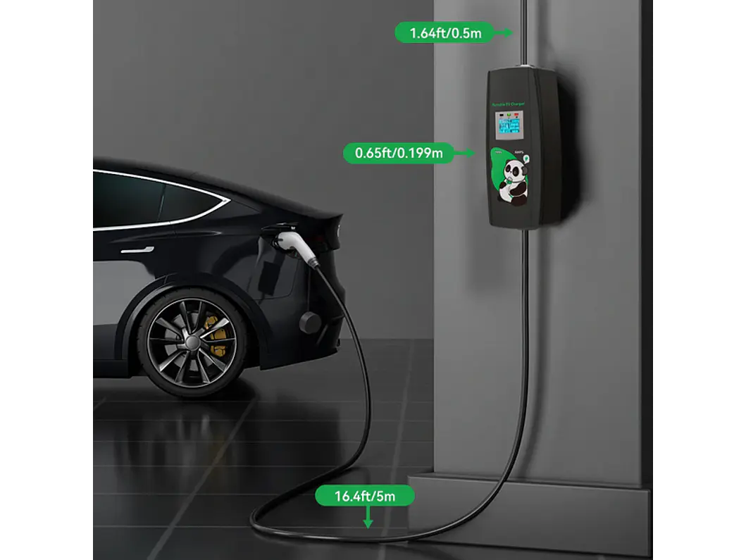 Carregador Portátil 11 kW | 16A | 5 Metros | Saco de Transporte 12