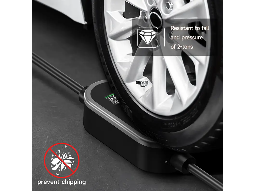 Carregador Portátil 3,5 kW | 16A | 5 ou 10 Metros | App Wi-Fi | Bolsa Transporte 14
