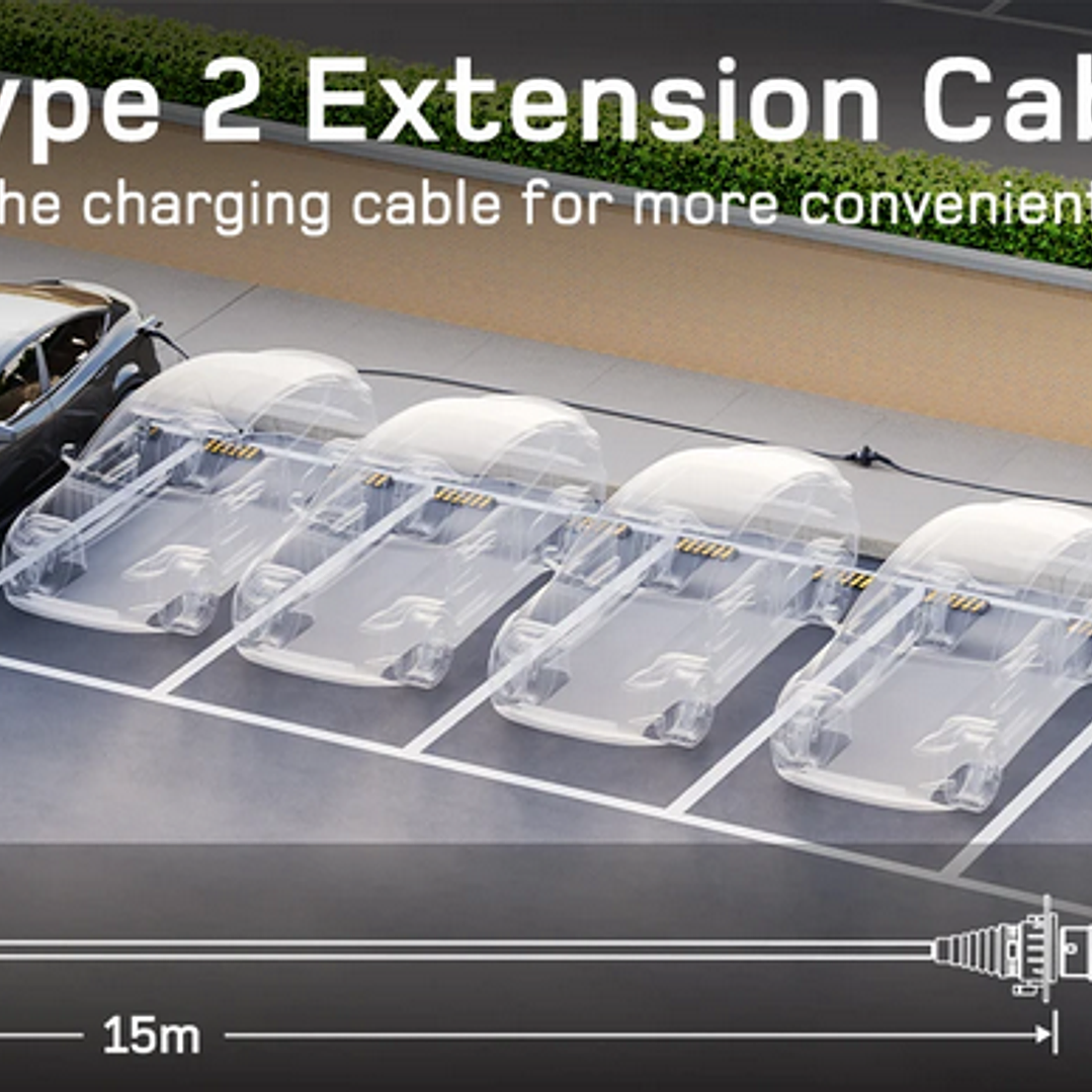 Extensão Cabo Carregamento de 22 Kw - 1 ou 3 Fases - Tipo2 - 5 ou 10 metros 12