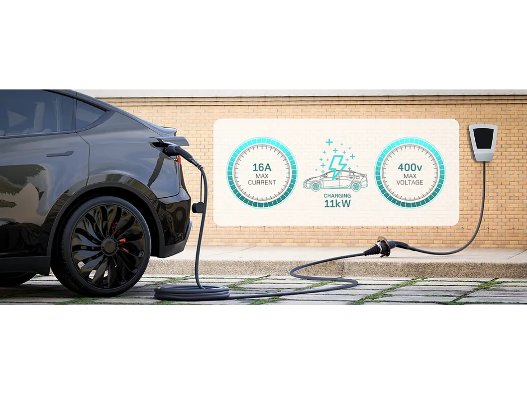 Extensão Cabo Carregamento de 11 Kw - 1 ou 3 Fases - Tipo2 - 5 ou 10 metros 13