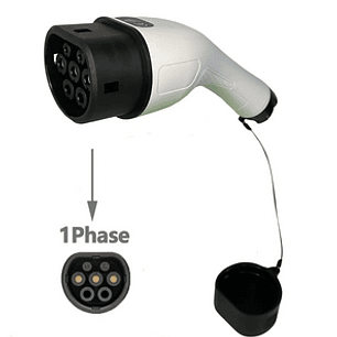 Ficha Connector MENNEKES TIPO 2 - CAR SIDE - Fêmea - 7 kw Monofasico 