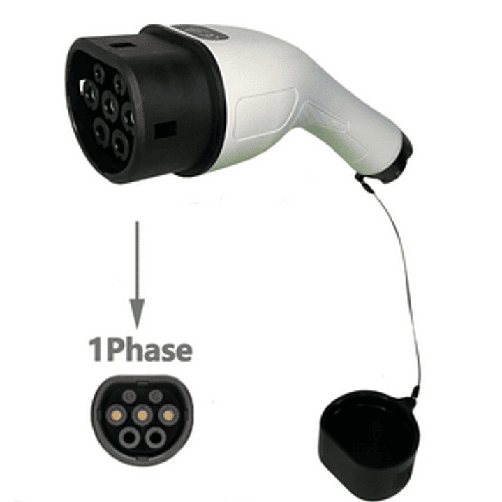 Ficha Connector MENNEKES TIPO 2 - CAR SIDE - Fêmea - 7 kw Monofasico  1