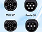 Ficha Connector MENNEKES TIPO 2 - CAR SIDE - Fêmea - 7 kw Monofasico  - Thumbnail 5