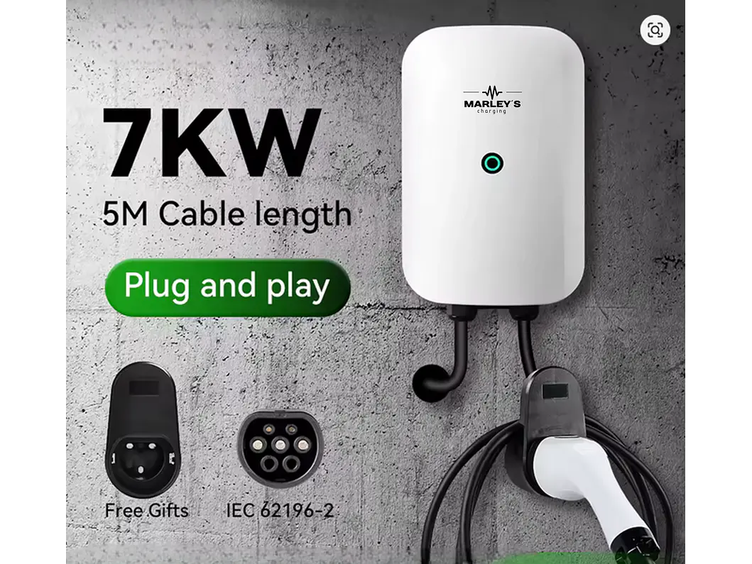 Wallbox 7 kW | 32A | Cabo 5m | Sem App | Sem RFID 2
