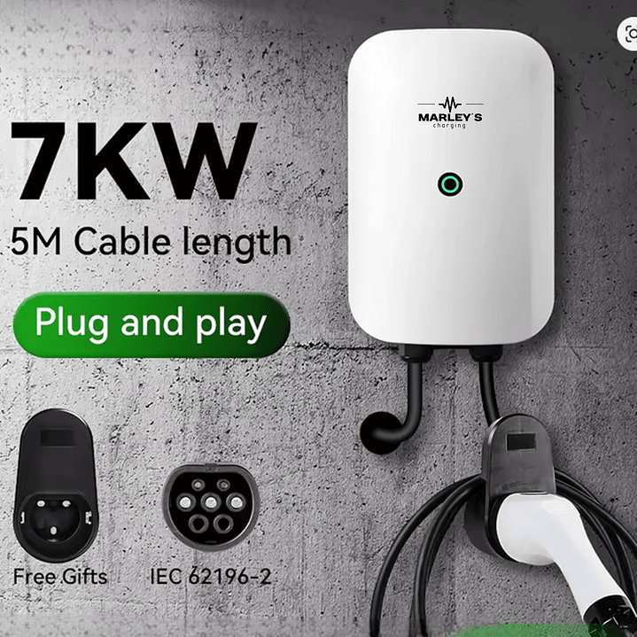 Wallbox Carregador - 7 kw - 32A - C/ CABO Incluido - SEM APP 2