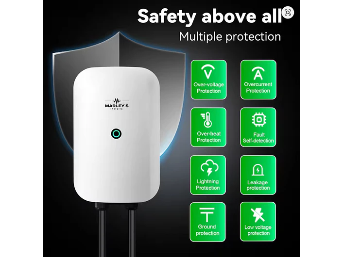 Wallbox 7 kW | 32A | Cabo 5m | Sem App | Sem RFID 6