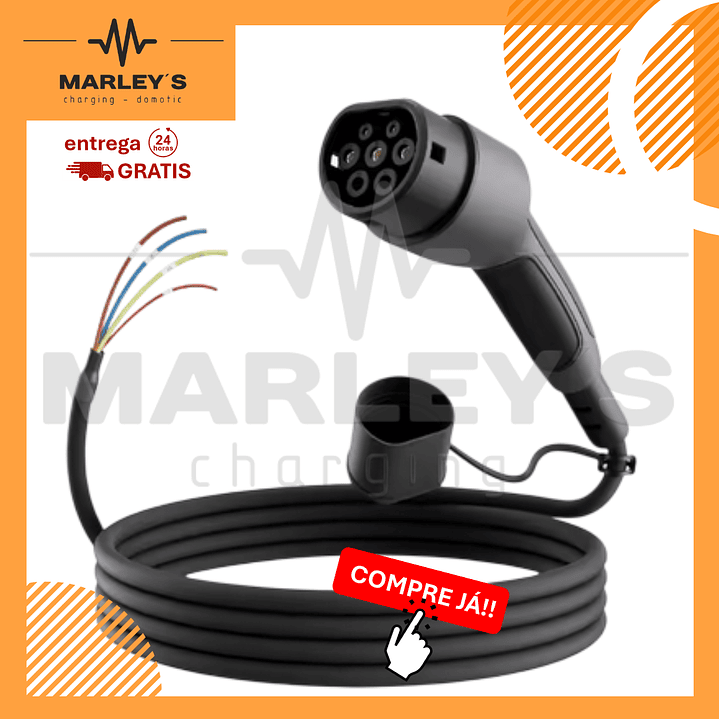 Cabo Carregamento de Substituição de 7 Kw - 32A - Monofasico - 7.5 ou 10 Metros 1