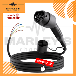 Cabo Carregamento de Substituição de 11 Kw - 16A - Trifasico - 7.5 ou 10 Metros