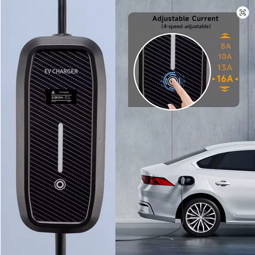 Carregador Portátil 3,5 kw - 16A - WI-FI e APP - 4 Metros Cabo 4