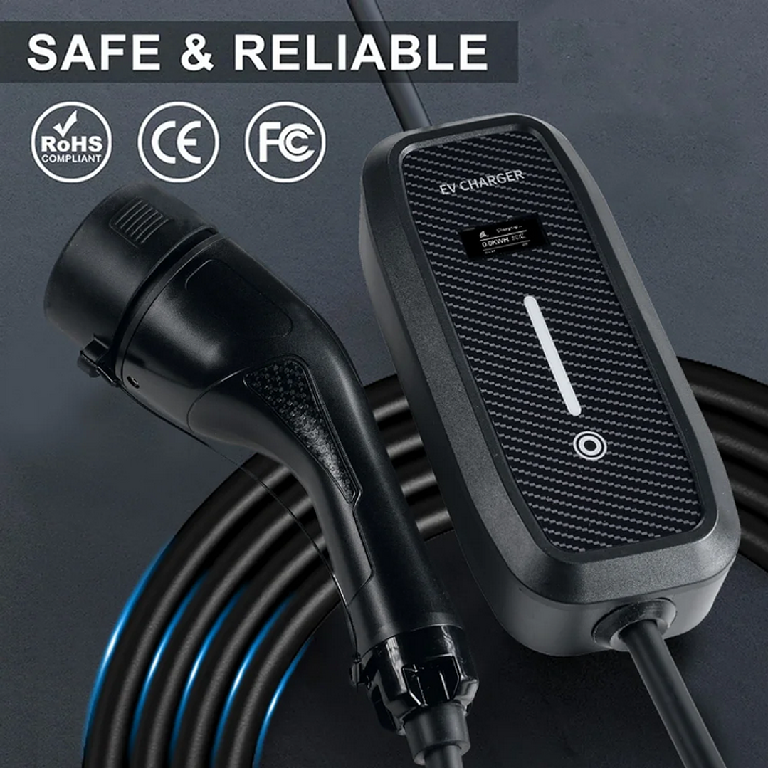 Carregador Portátil 3,5 kw - 16A - WI-FI e APP - 4 Metros Cabo 5