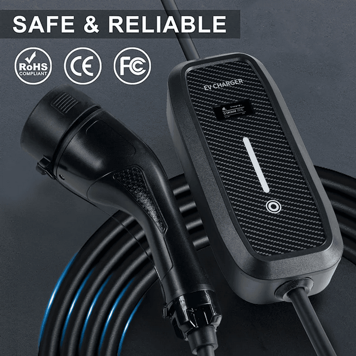 Carregador Portátil 3,5 kw - 16A - WI-FI e APP - 4 Metros Cabo 5