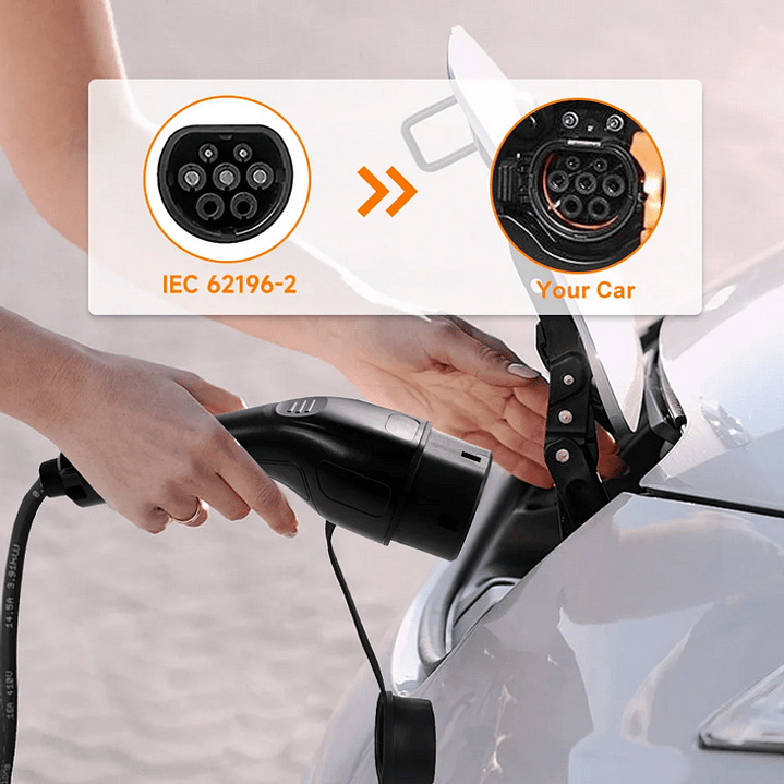 Carregador Portátil 3,5 kw - 16A - WI-FI e APP - 4 Metros Cabo 9