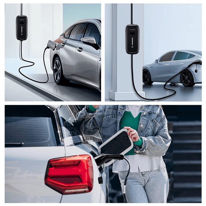 Carregador Portátil 3,5 kw - 16A - WI-FI e APP - 4 Metros Cabo 14