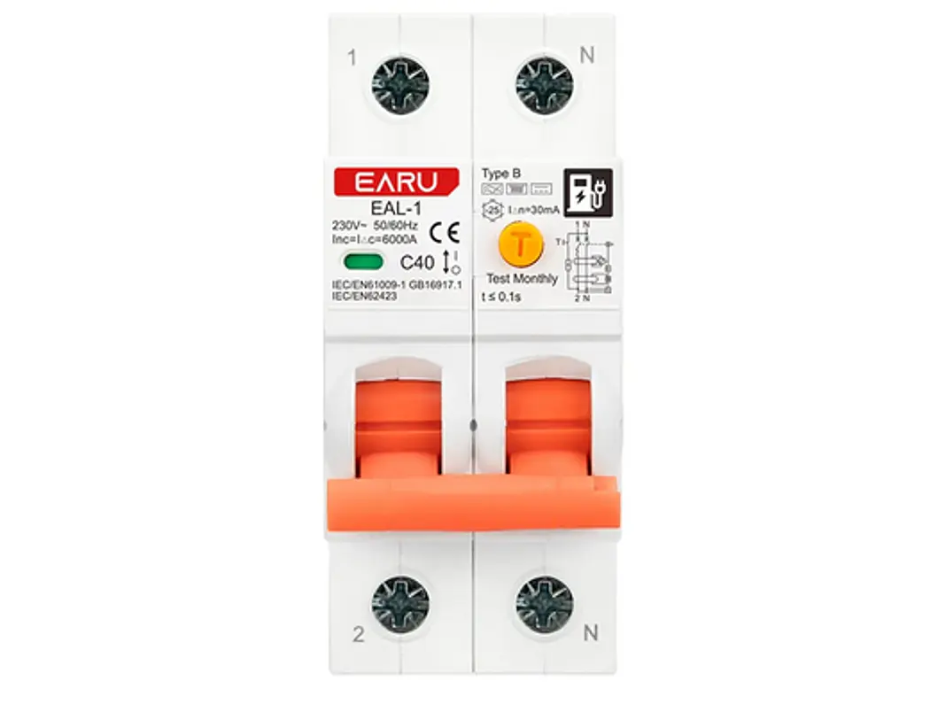 RCBO Diferencial e Disjuntor 2 em 1 - Monofasico - 40a -30 ma - TIPO B 1