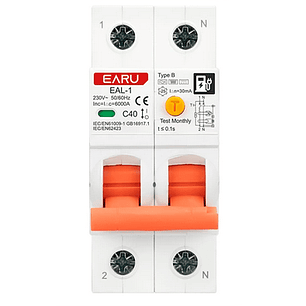 RCBO Diferencial e Disjuntor 2 em 1 - Monofasico - 40a -30 ma - TIPO B