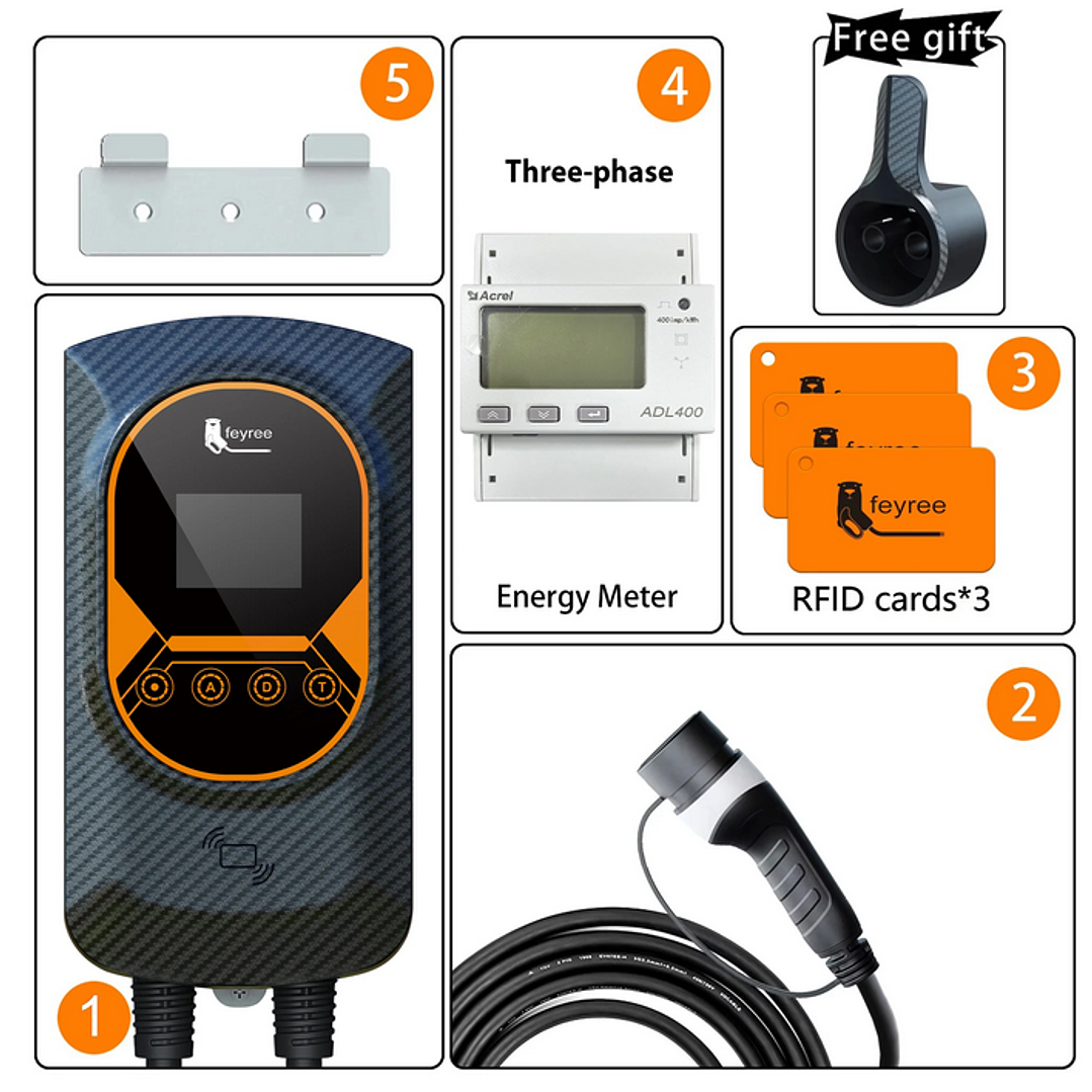 Wallbox Carregador Parede - 11 kw - 16A - Balanceamento Carga - APP e Cartões 3