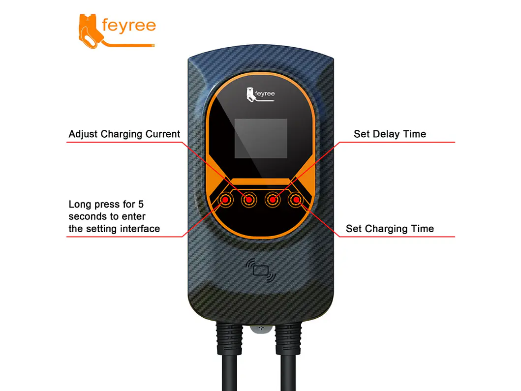 Wallbox 11 kW | 16A | Cabo 5 ou 10m | App Wi-Fi | RFID | Ecrã LCD | DLB - Balanceamento Carga 17