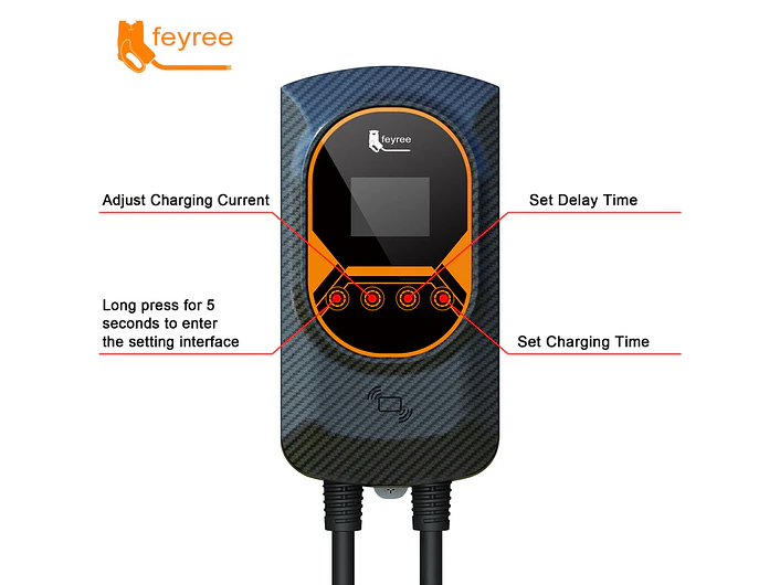 Wallbox 11 kW | 16A | Cabo 5 ou 10m | App Wi-Fi | RFID | Ecrã LCD | DLB - Balanceamento Carga 17