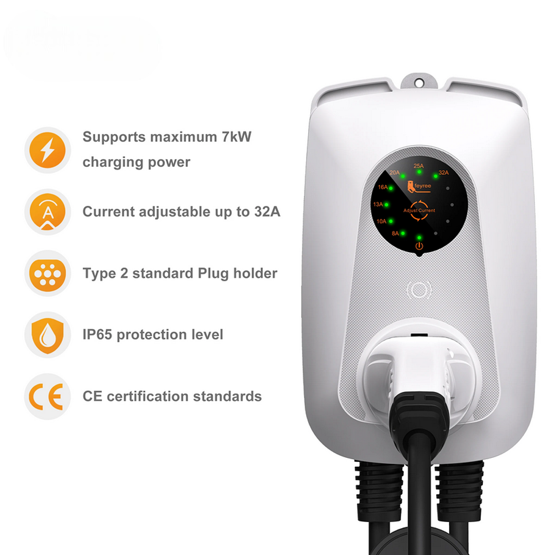 Wallbox Carregador - 7 kw - 32A - C/ CABO Incluido - SEM APP 4
