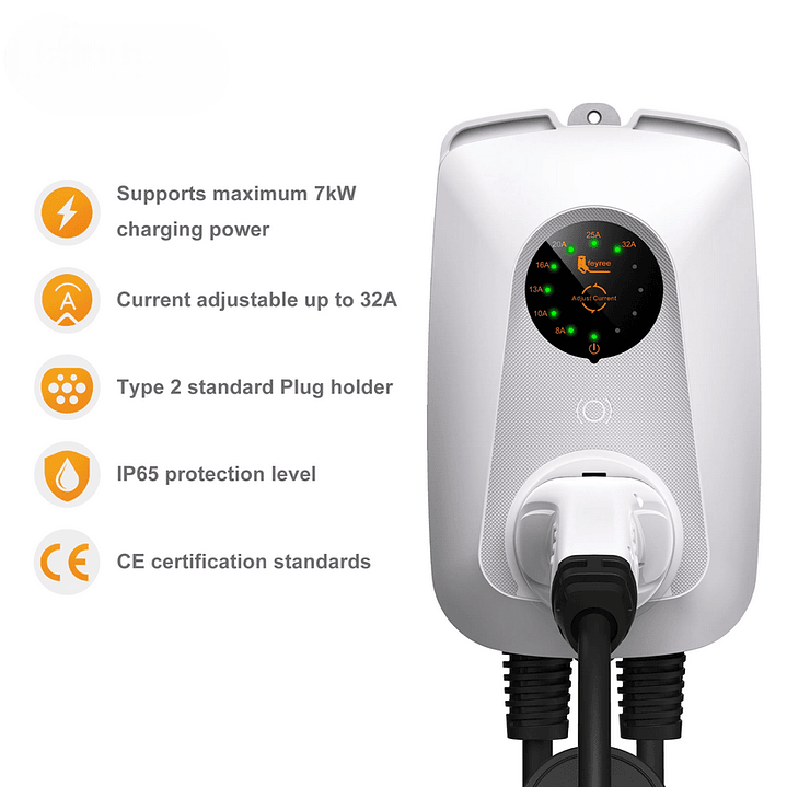 Wallbox Carregador - 7 kw - 32A - C/ CABO Incluido - SEM APP 4