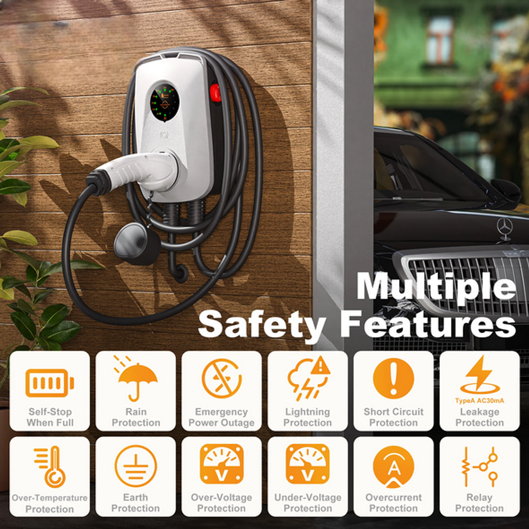 Wallbox Carregador - 7 kw - 32A - C/ CABO Incluido - SEM APP 6