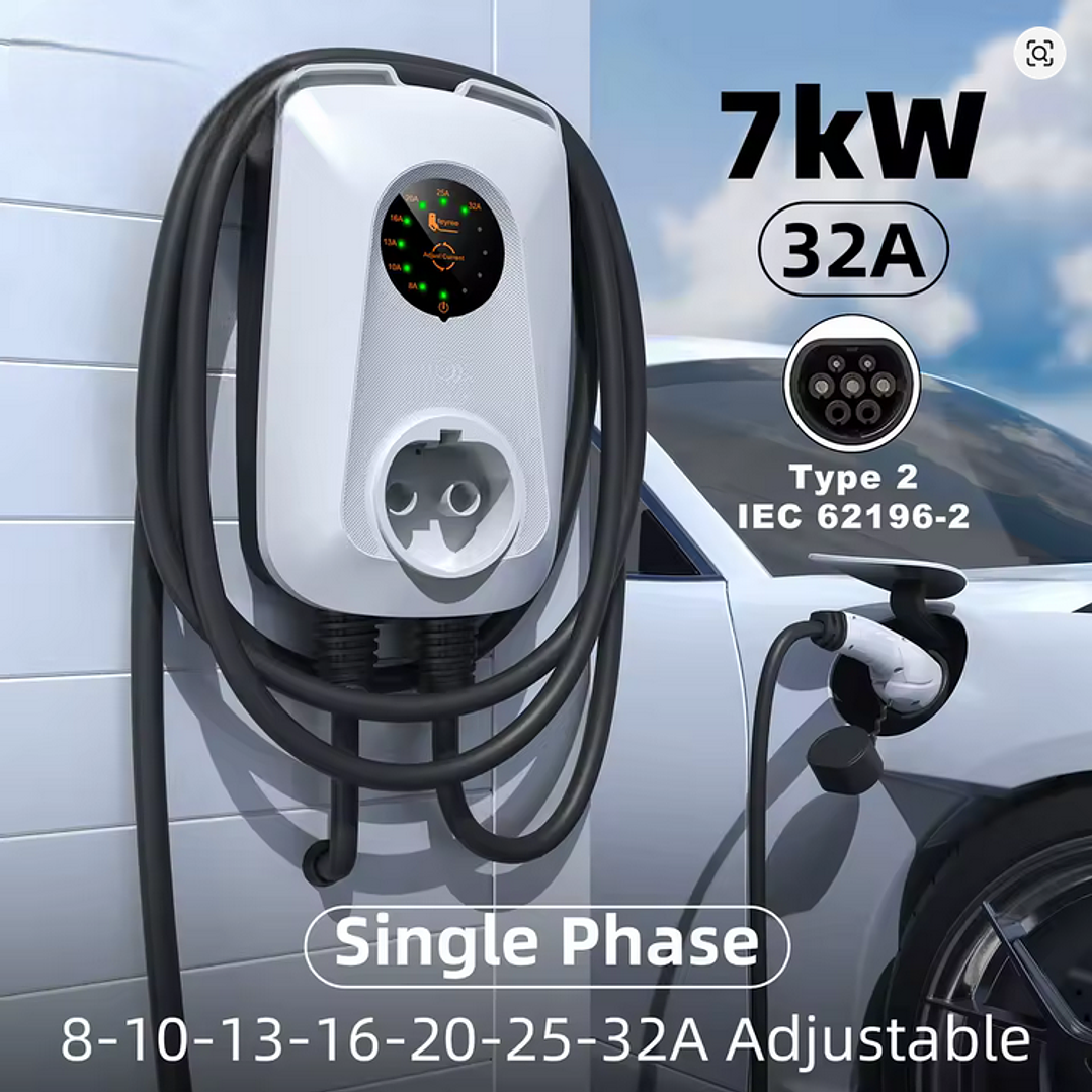 Wallbox Carregador - 7 kw - 32A - C/ CABO Incluido - SEM APP 11