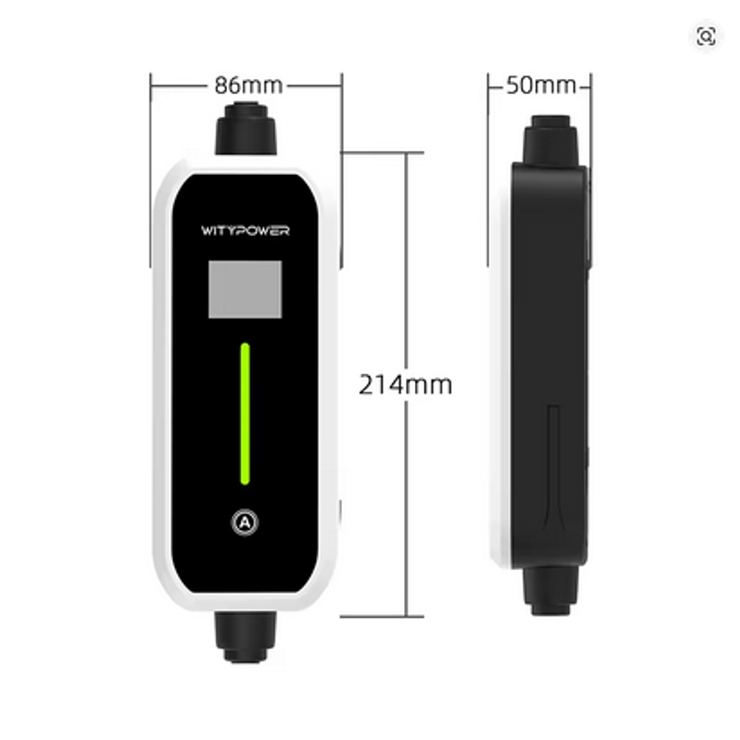 Carregador Portátil 7 kw - 32A - c/ Bolsa Transporte - 5 metros cabo 3