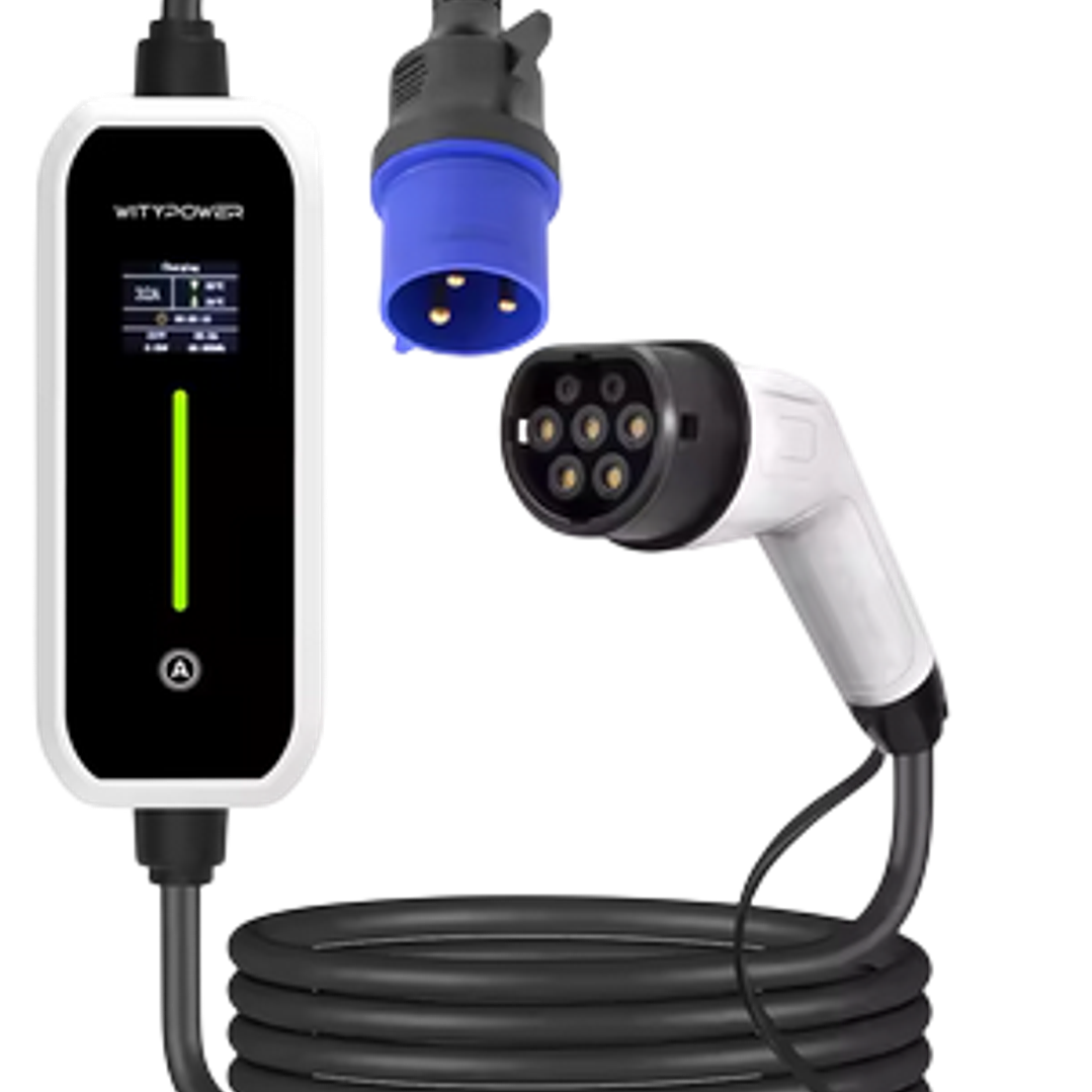 Carregador Portátil 7 kw - 32A - c/ Bolsa Transporte - 5 metros cabo 7