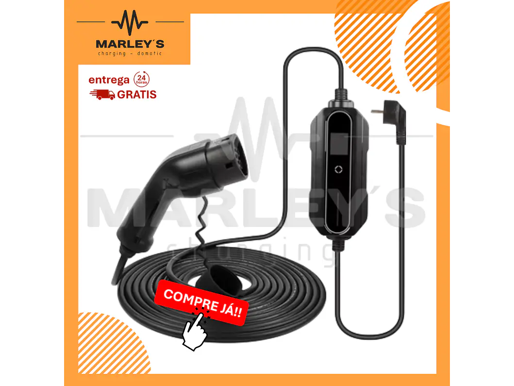 Carregador Portátil 3,5 kW | 16A | Cabo 10 - 15 - 20 Metros 1