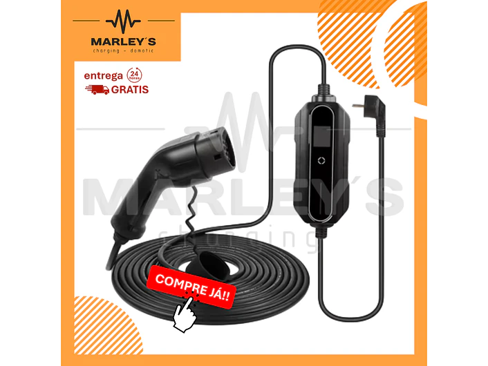 Carregador Portátil 3,5 kW | 16A | Cabo 10 - 15 - 20 Metros 1