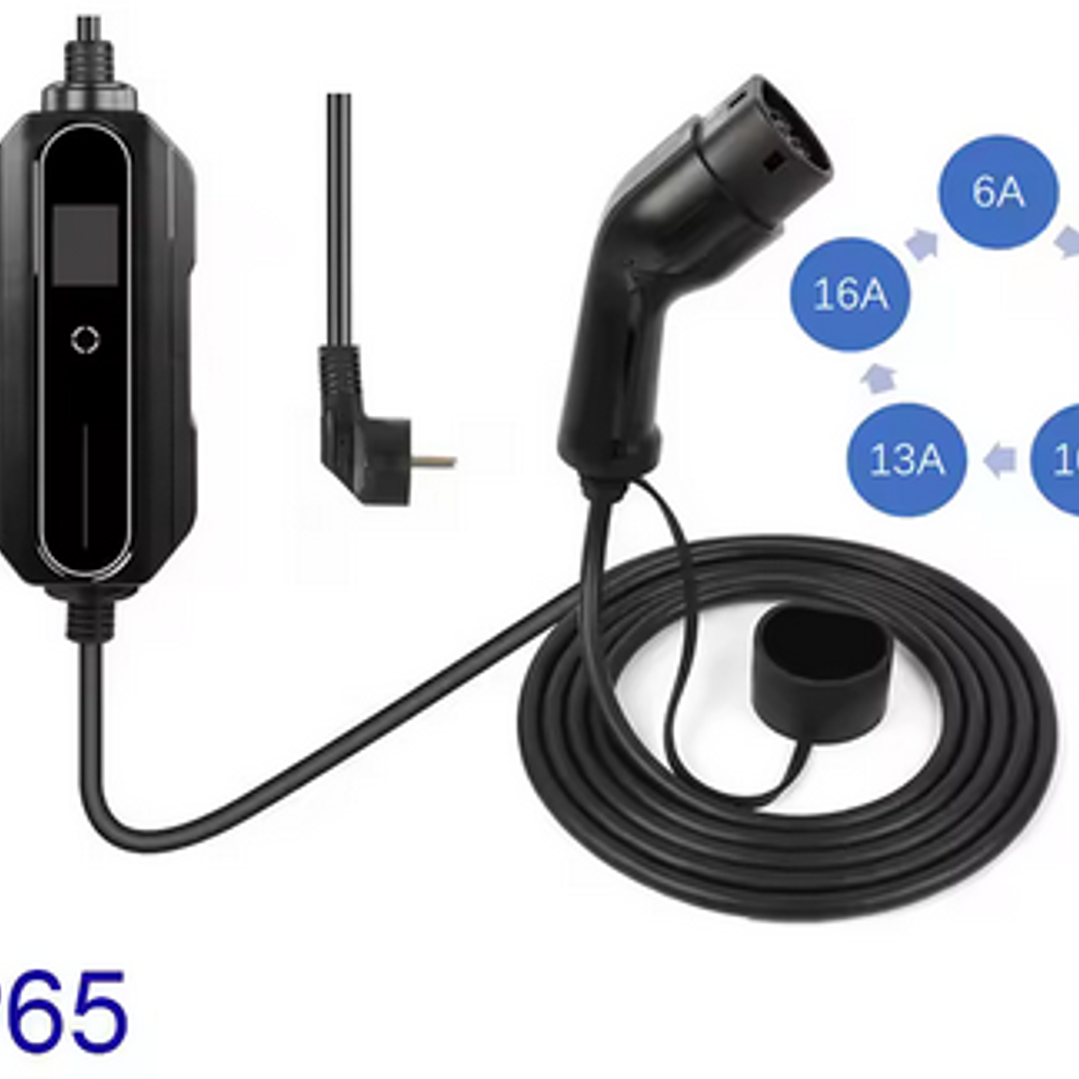 Carregador Portátil 3,5 kw - 16A - 15 ou 20 METROS DE CABO 3