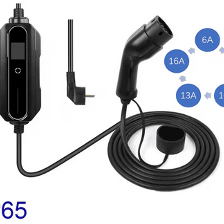 Carregador Portátil 3,5 kw - 16A - 15 ou 20 METROS DE CABO 3