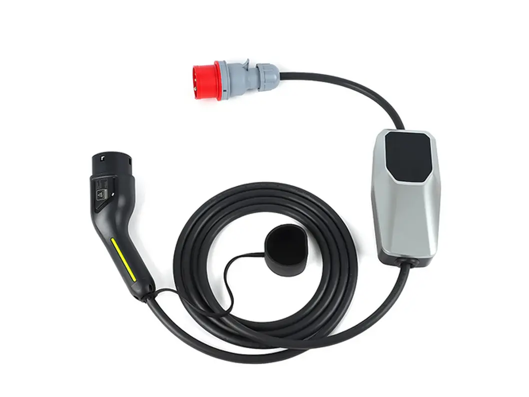 Carregador Portátil 11 kW | 16A | 15 Metros | Ecrã LCD | Corrente Ajustável | Delay 6
