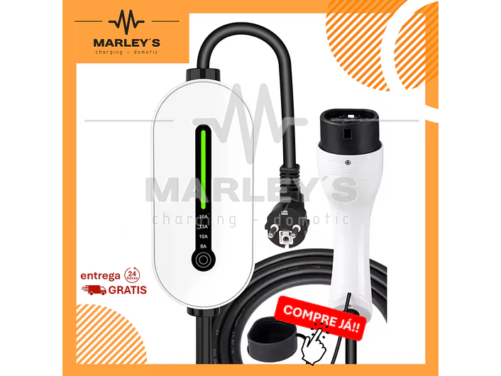 Carregador Portátil 3,5 kW | 16A | 5 Metros  1