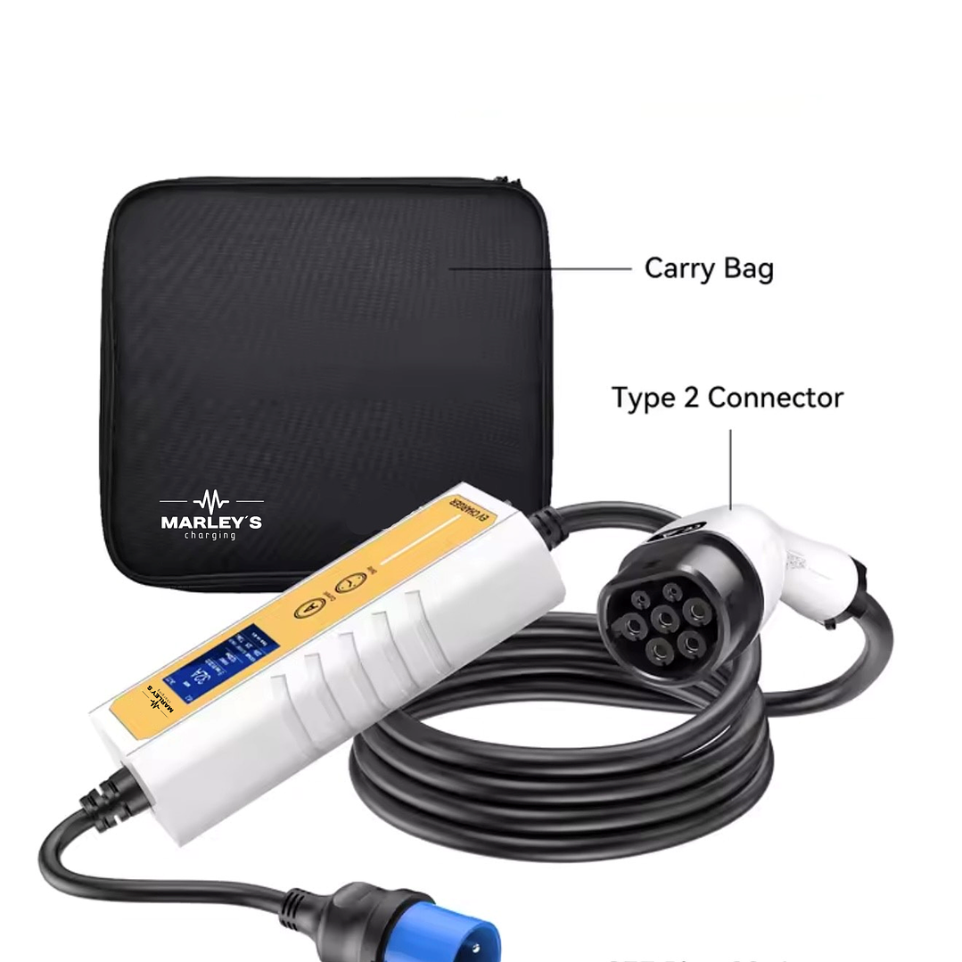 Carregador Portátil 7 kw - 32A - Saco Transporte - 6.5 METROS CABO 8