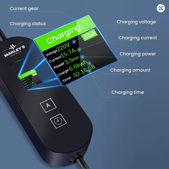 Carregador Portátil 3,5 kw - 16A - Bolsa Transporte - 5 METROS CABO 9