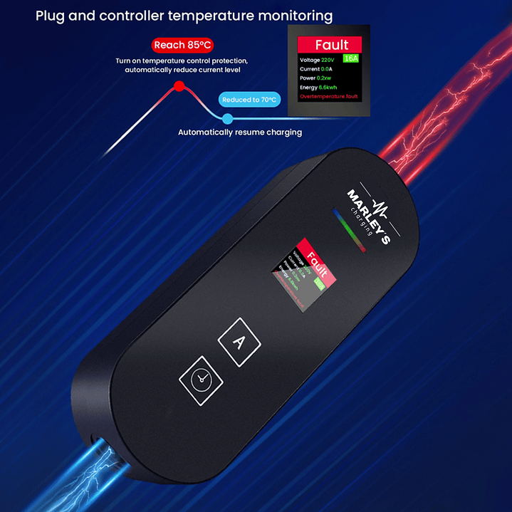 Carregador Portátil 3,5 kw - 16A - Bolsa Transporte - 5 METROS CABO 12