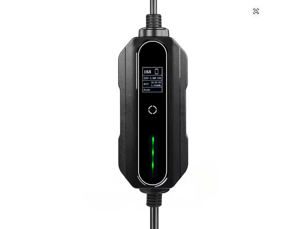 Carregador Portátil 7 kW | 32A | 10 Metros | Ecrã LCD | Saco Transporte 4
