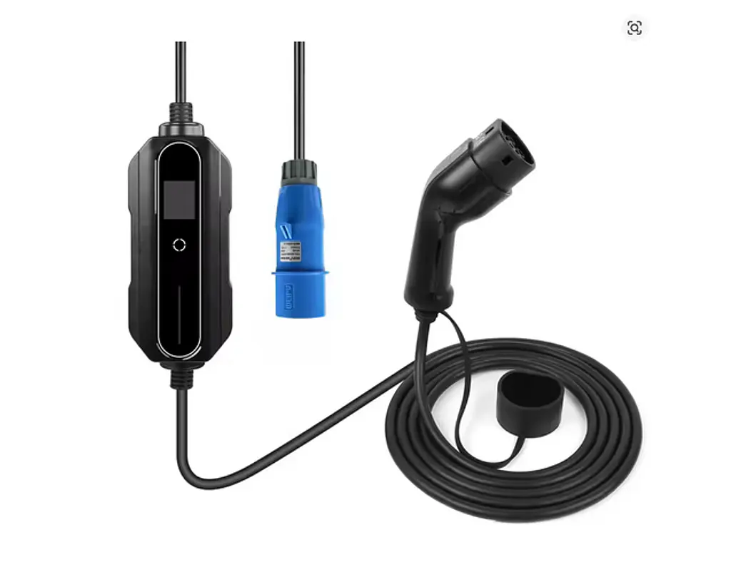 Carregador Portátil 7 kW | 32A | 10 Metros | Ecrã LCD | Saco Transporte 2