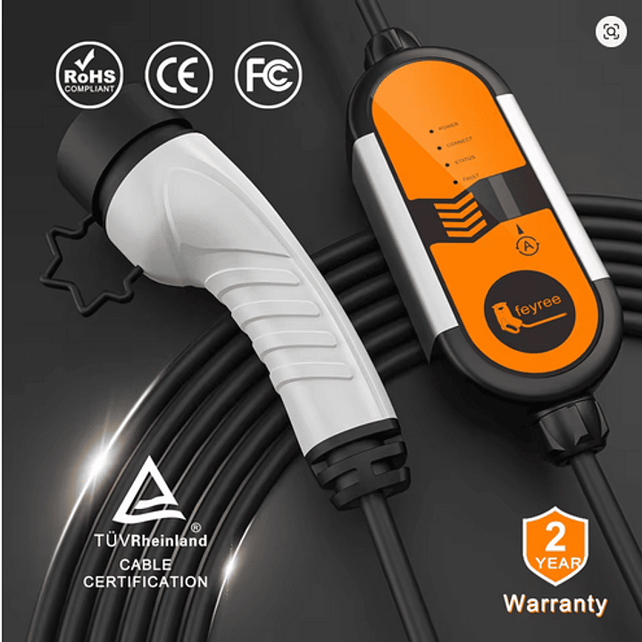 Carregador Portátil 3,5 kw - 16A - Bolsa Transporte - 5 METROS CABO 3