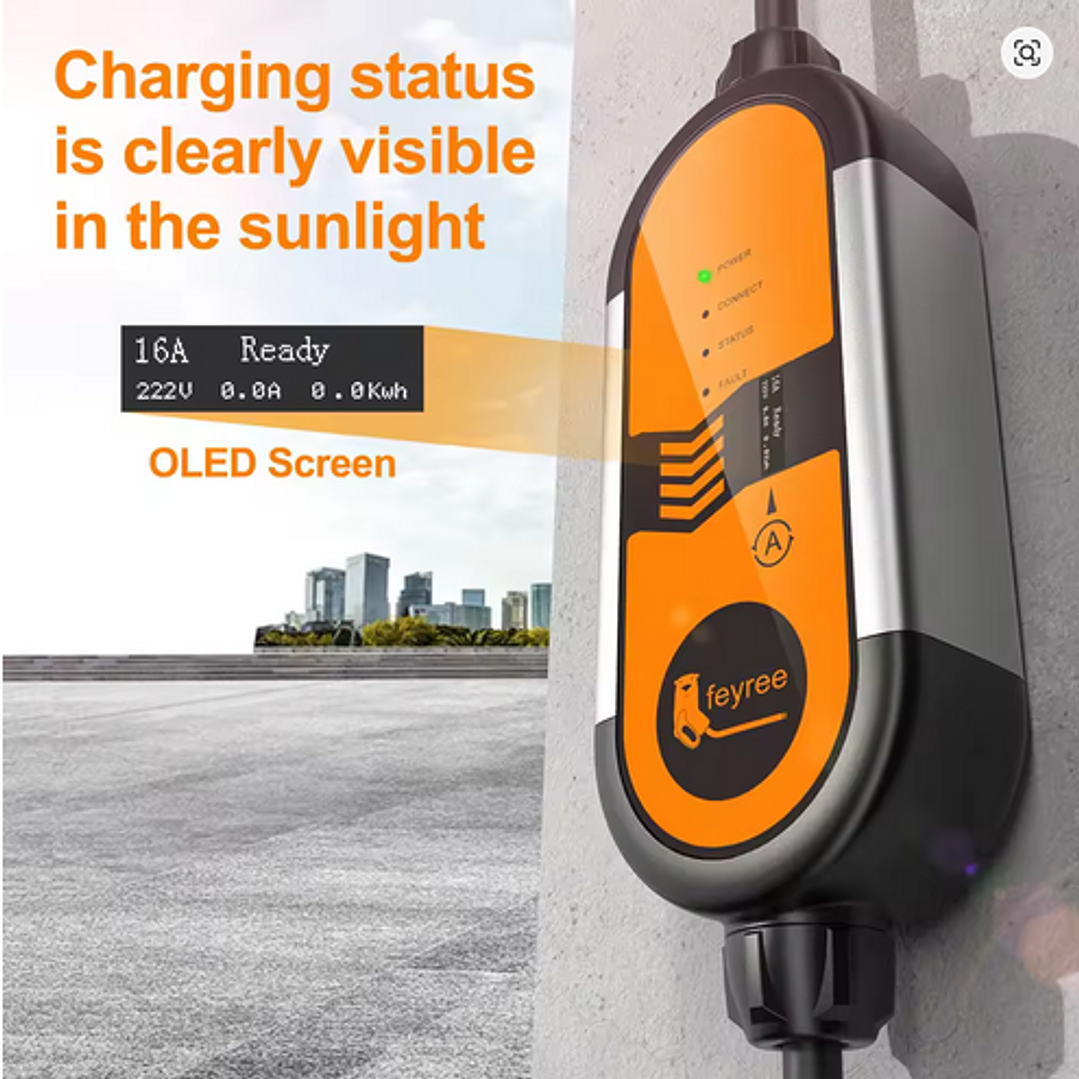 Carregador Portátil 3,5 kw - 16A - Bolsa Transporte - 5 METROS CABO 5