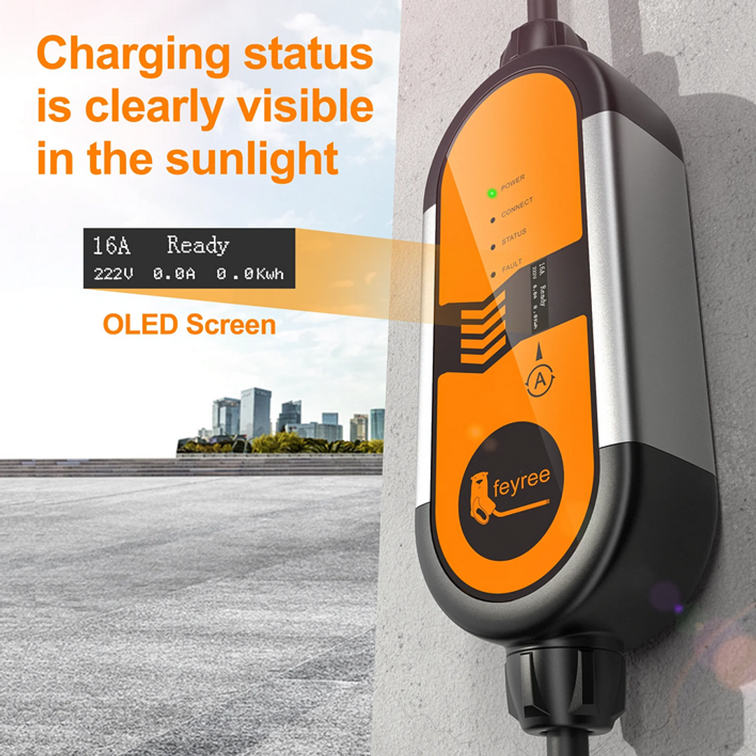 Carregador Portátil 3,5 kw - 16A - Bolsa Transporte - 5 METROS CABO 14