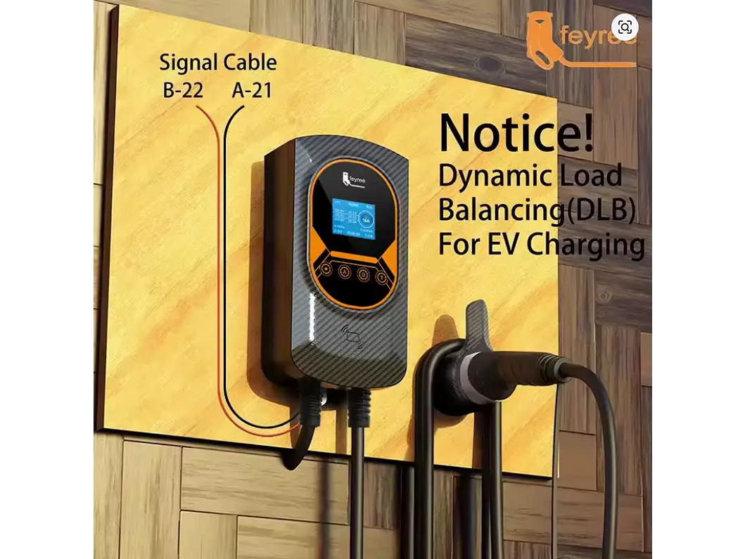 Wallbox 22 kW | 32A | Cabo 5 ou 10m | App | RFID | Ecrã | DLB - Balanceamento Carga 3