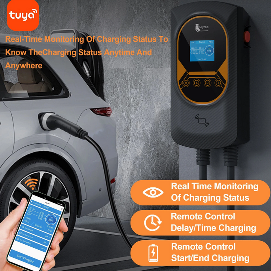 Wallbox Carregador Parede - 22 kw - 32A - Balanceamento Carga - APP e Cartões 9