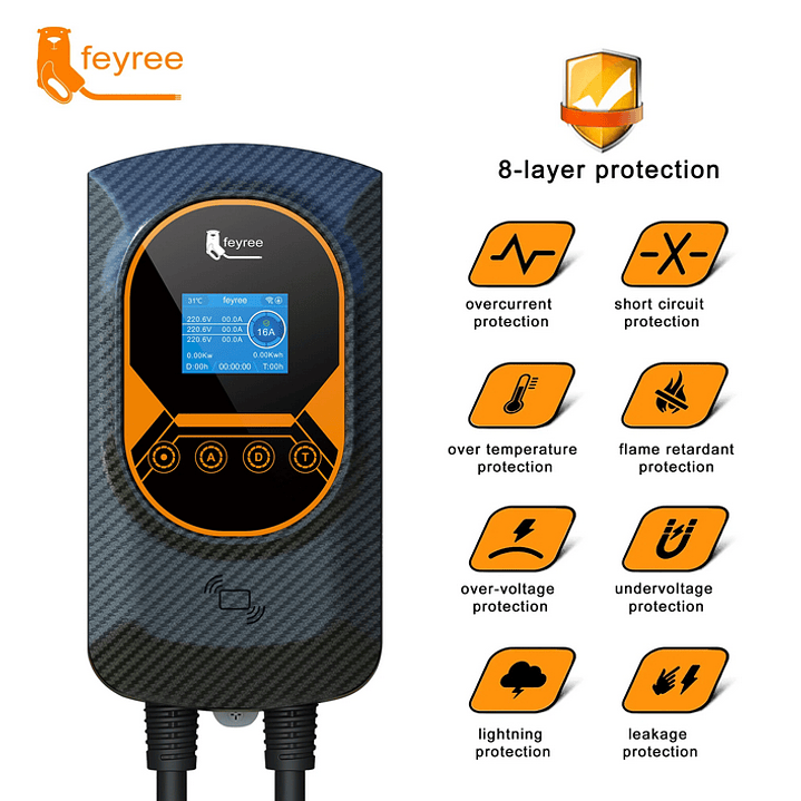 Wallbox Carregador Parede - 22 kw - 32A - Balanceamento Carga - APP e Cartões 18